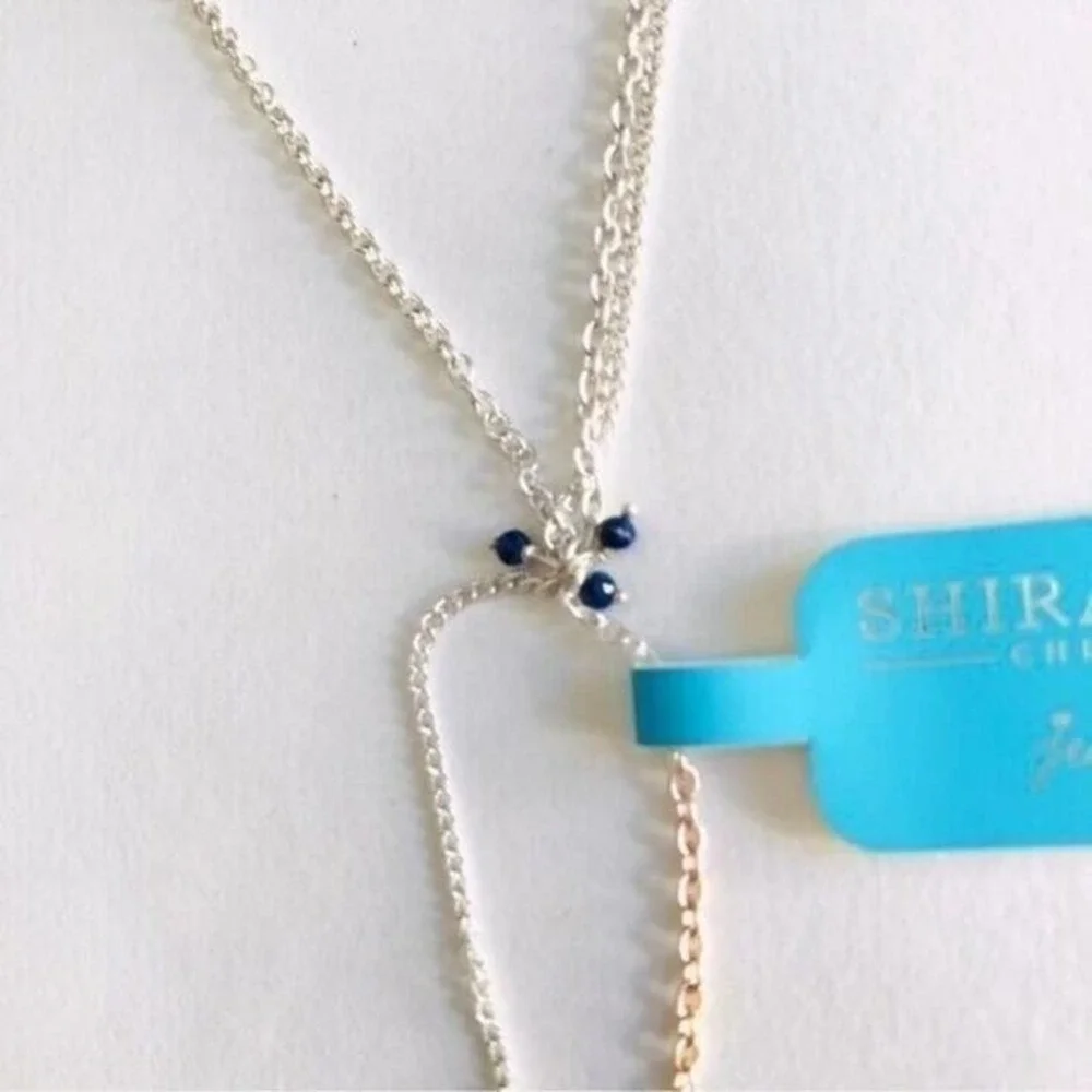 NWT SHIRALEAH Moon Lariat Necklace ANTHROPOLOGIE Celestial‎